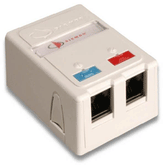 Siemon MX-SM2 MX-SM Two Port Surface Mount Boxes